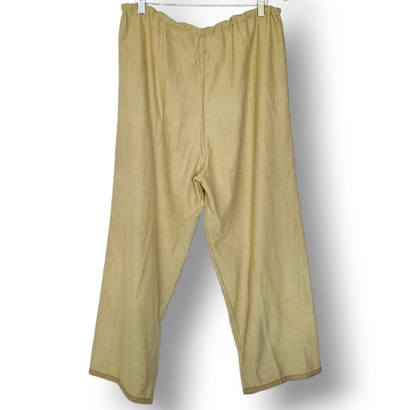 Tribe A People United Pants Size M Drop Crotch Relaxed Fit Drawstring Lagenlook - Picture 2 of 9